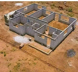 Construction d'une villa basse