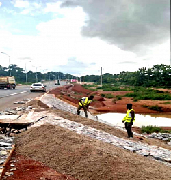 Travaux d'aménagement urbain